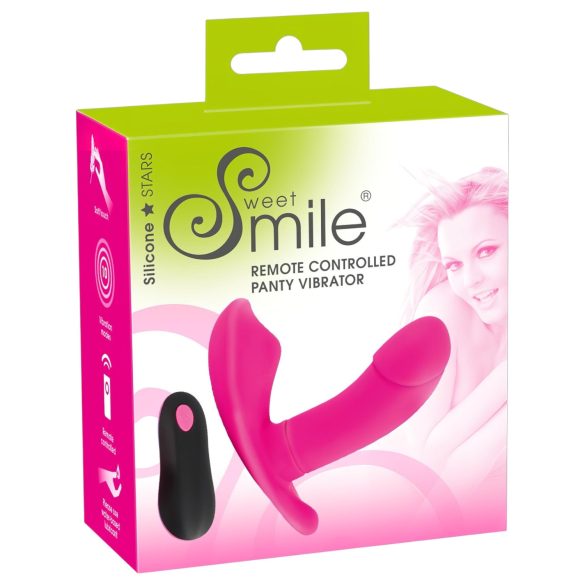 SMILE - vibrador con control remoto recargable para braguitas - rosa