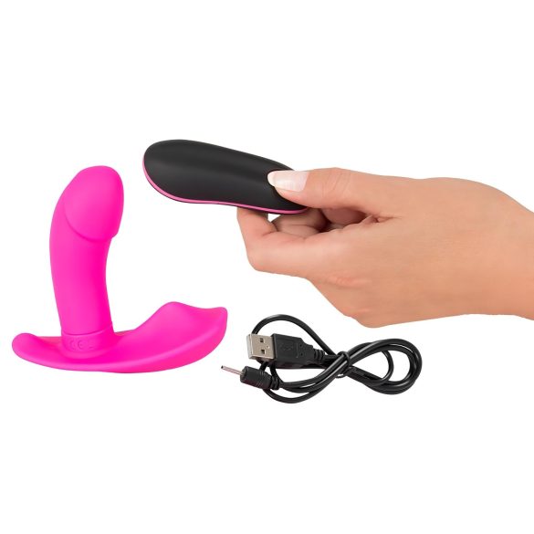 SMILE - vibrador con control remoto recargable para braguitas - rosa