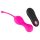 SMILE Bolas de Amor - huevo vibrador con control remoto, recargable (rosa)