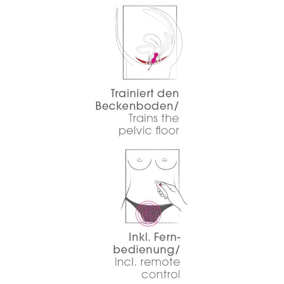 SMILE - huevo vibrador recargable con control remoto - silicona rosa