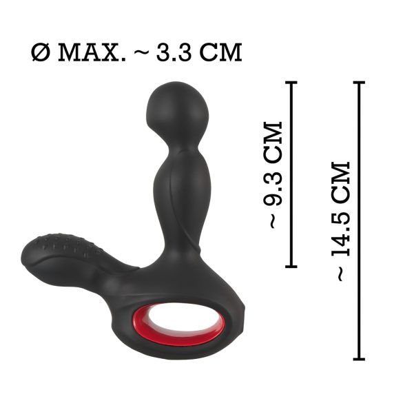 You2Toys - masajeador prostático rotativo y calefactable - silicona negra