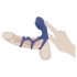 SMILE Couple - anillo vibrador recargable (azul)