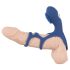 SMILE Couple - anillo vibrador recargable (azul)
