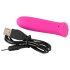 SMILE Power Bullet - mini vibrador potente recargable (rosa)