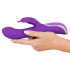 Sonrisa Turbo Giratorio - Vibrador Rotativo con Estimulador de Clítoris (lila)