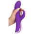 Sonrisa Turbo Giratorio - Vibrador Rotativo con Estimulador de Clítoris (lila)