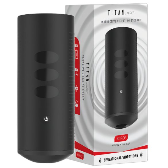 Kiiroo Titan Experience - masturbador interactivo recargable (negro)