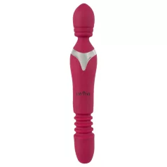 Javida Thrusting - vibrador masajeador 3 en 1 (rojo)