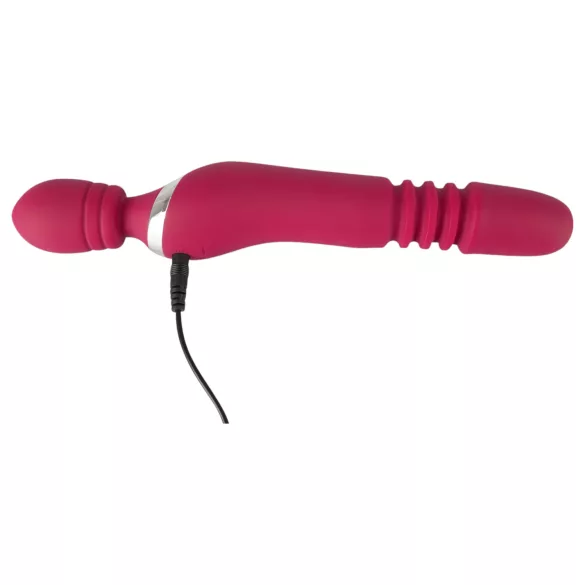 Javida Thrusting - vibrador masajeador 3 en 1 - silicona roja