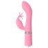 Pillow Talk Kinky - Vibrador recargable de punto G con 2 motores (rosa)