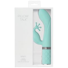   Pillow Talk Kinky - vibrador G-punto doble motor, recargable (turquesa)