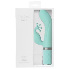   Pillow Talk Kinky - vibrador de punto G recargable con 2 motores (turquesa)