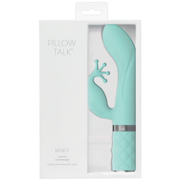 Pillow Talk Kinky - vibrador G-punto doble motor, recargable (turquesa)