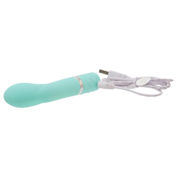 Pillow Talk Racy - vibrador punto G recargable estrecho - silicona turquesa