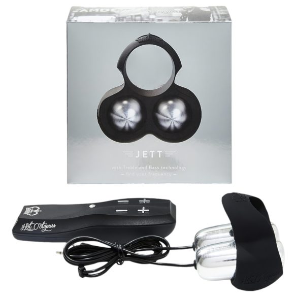 HOT Octopuss JETT - Vibrador para el glande con 2 motores (negro)