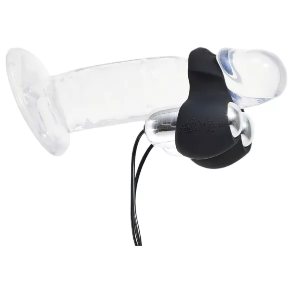 HOT Octopuss JETT - vibrador para glande con 2 motores - silicona negra