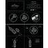 HOT Octopuss JETT - Vibrador para el glande con 2 motores (negro)