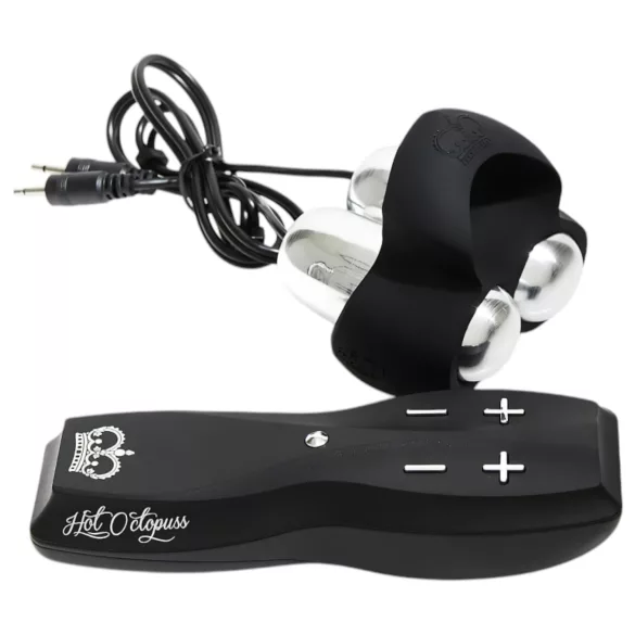 HOT Octopuss JETT - vibrador para glande con 2 motores - silicona negra