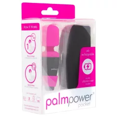   PalmPower - vibrador mini masajeador recargable - silicona rosa-negro