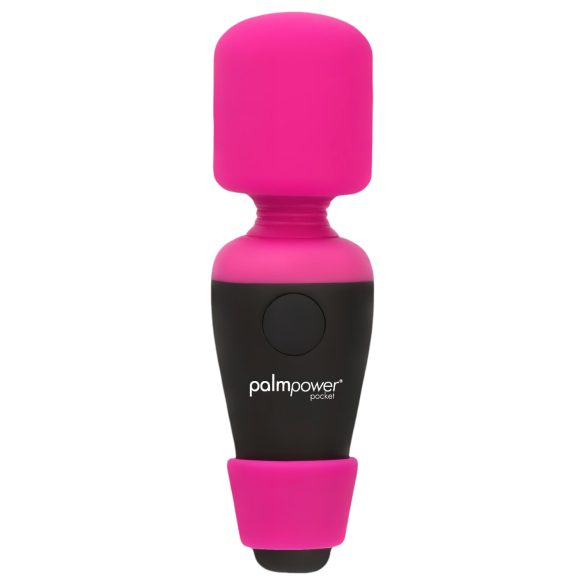 PalmPower - vibrador mini masajeador recargable - silicona rosa-negro