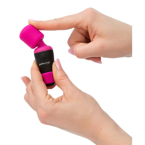 PalmPower - vibrador mini masajeador recargable - silicona rosa-negro