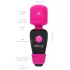 PalmPower - vibrador mini masajeador recargable - silicona rosa-negro