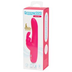   Happyrabbit Curve Slim - vibrador impermeable con estimulador de clítoris (rosa)