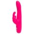 Happyrabbit Curve Slim - vibrador impermeable con estimulador de clítoris (rosa)