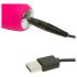 Happyrabbit Curve Slim - vibrador impermeable con estimulador de clítoris (rosa)