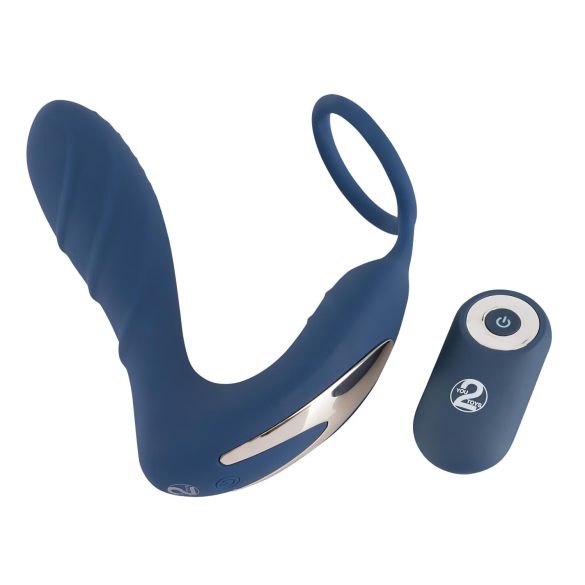 You2Toys Plug de Próstata - Vibrador Anal con Anillo para Pene (Azul)