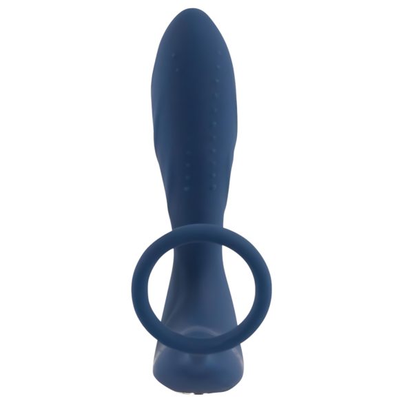 You2Toys - Estimulador de próstata y anillo para pene vibrador - silicona azul