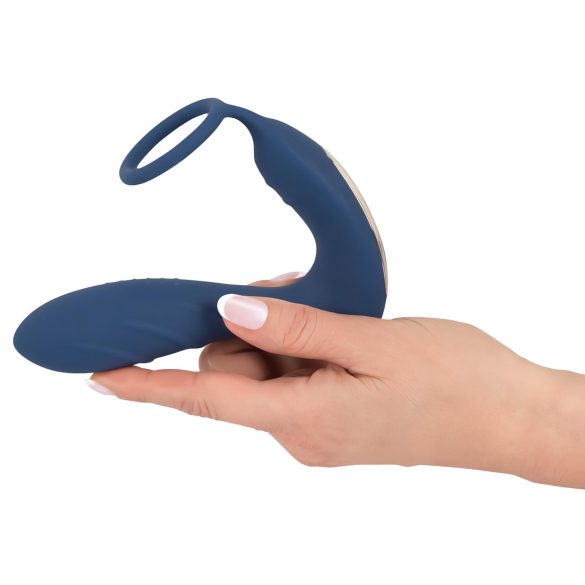 You2Toys - Estimulador de próstata y anillo para pene vibrador - silicona azul