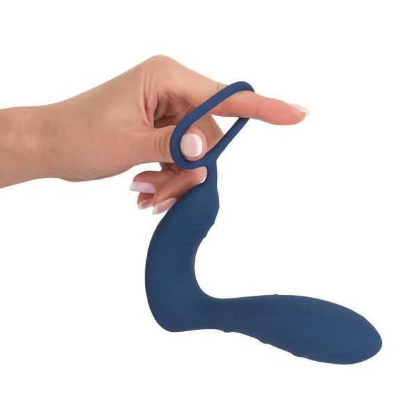 You2Toys - Estimulador de próstata y anillo para pene vibrador - silicona azul