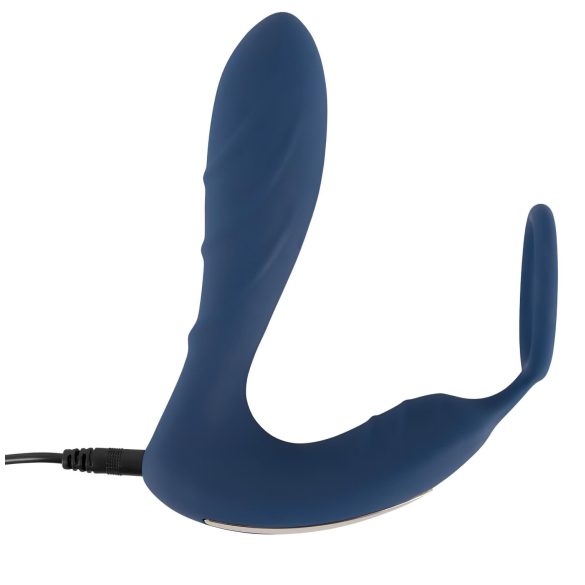 You2Toys - Estimulador de próstata y anillo para pene vibrador - silicona azul