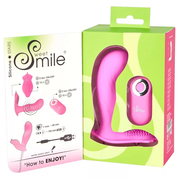 SMILE Braguita Punto G - vibrador recargable por radio, portátil (rosa)