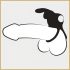 Anillo Vibrador Happyrabbit - resistente al agua, recargable (negro)