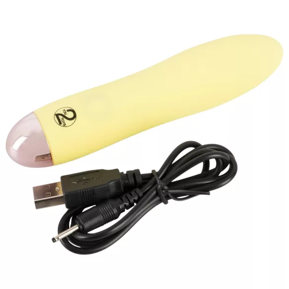 Cuties Mini Amarillo - vibrador de silicona recargable (amarillo)