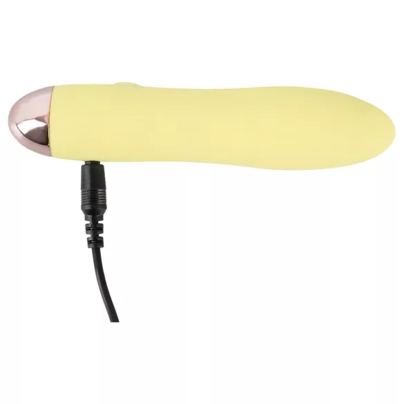 Cuties Mini Amarillo - vibrador de silicona recargable (amarillo)
