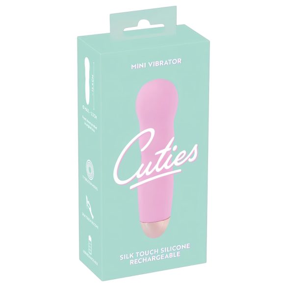Cuties Mini Rose - vibrador ondulado recargable (rosa)