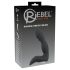 Rebel - vibrador prostático recargable con pene (negro)