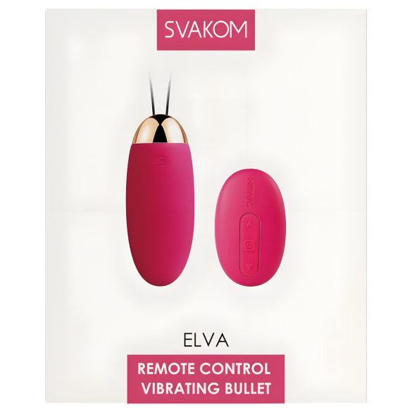 Svakom Elva - huevo vibrador recargable con control remoto - rojo
