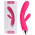 Svakom Angel - vibrador rojo: resistente al agua, calentador, con brazo clitorial