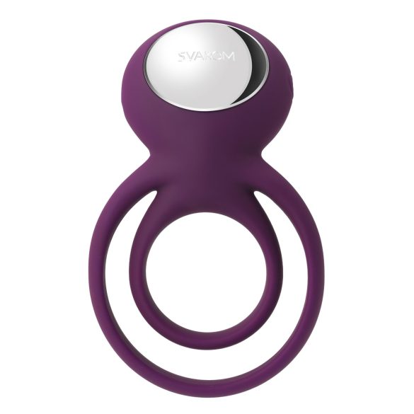 Svakom Tammy - anillo vibrador para pene y testículos recargable - silicona lila