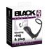 Black Velvet - anillo vibrador anal (negro)