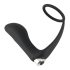 Black Velvet - anillo vibrador anal (negro)