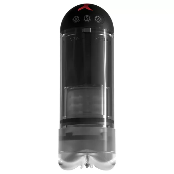 PDX Elite Extender Pro - masturbador succionador vibrador recargable (negro)