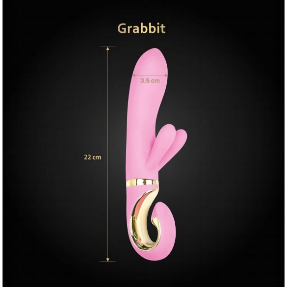 G-Vibe GRabbit - vibrador punto G recargable 3 motores silicona rosa