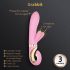 G-Vibe GRabbit - vibrador punto G recargable, 3 motores (rosa)