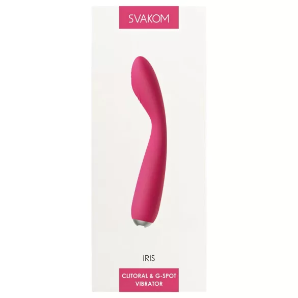 Svakom Iris - vibrador punto G recargable e impermeable - rojo