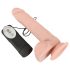 Vibrador giratorio con ventosa - Natural